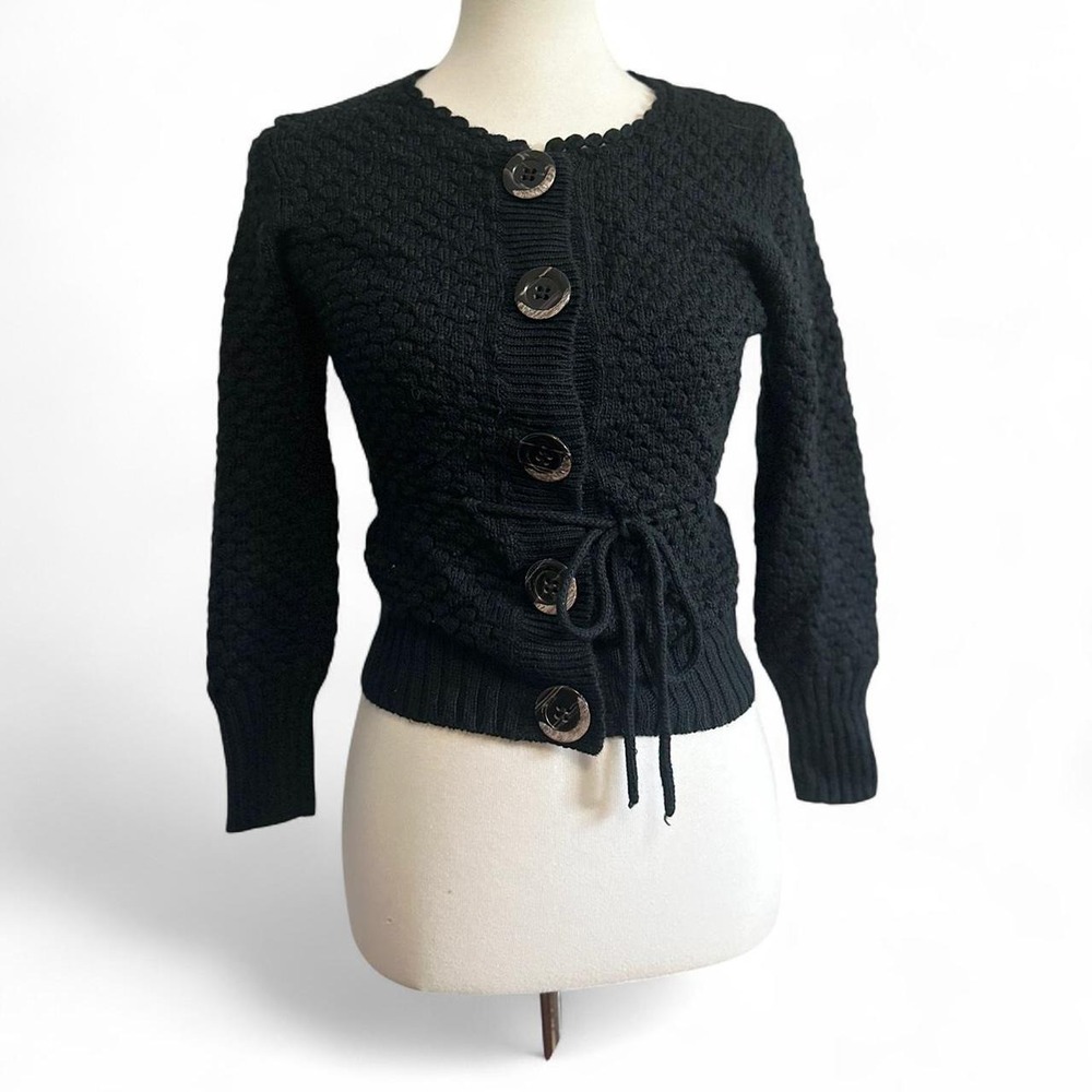 The Limited vintage black wool blend cardigan